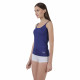 Vink Women's Cotton Camisole Blue with Scoop Neck